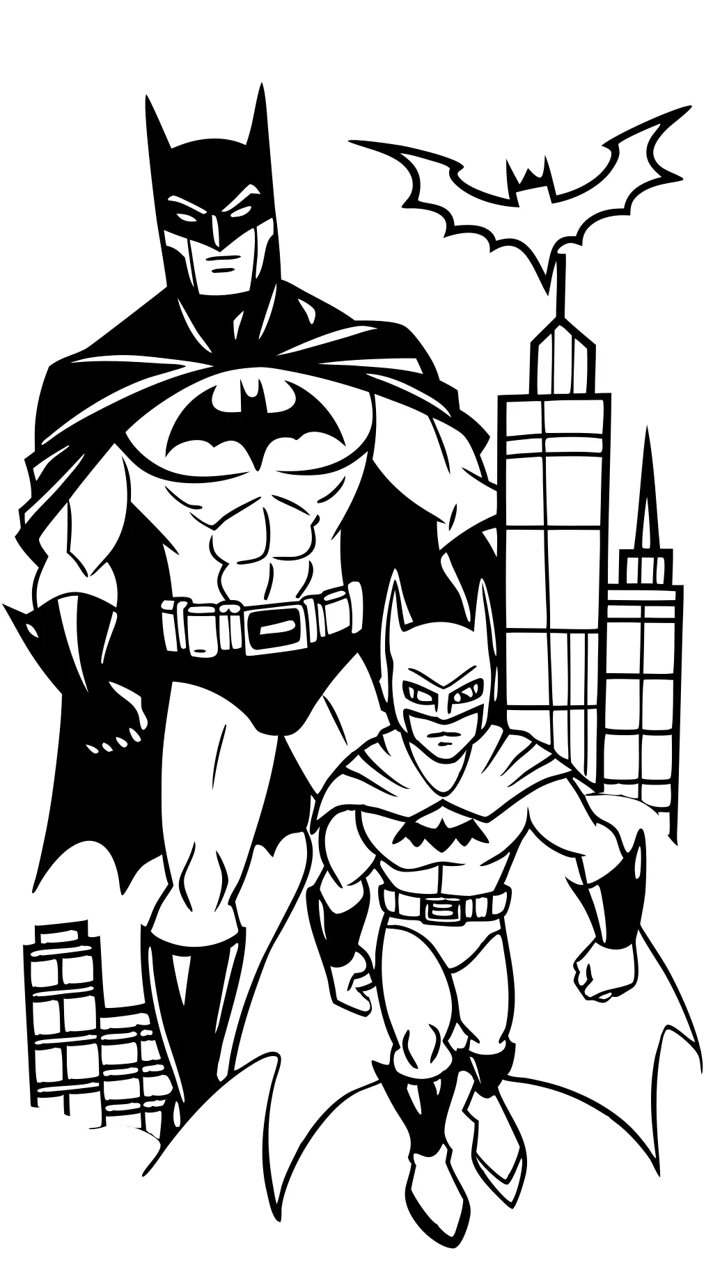 Páginas para colorear de Batman Robin